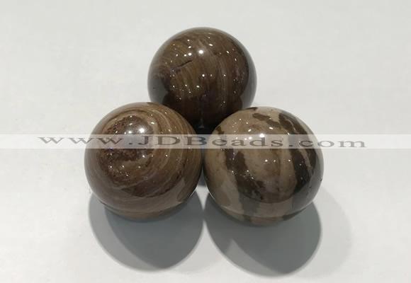 CDN1115 30mm round zebra jasper decorations wholesale