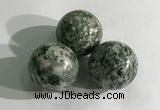 CDN1159 30mm round Qinghai jade decorations wholesale