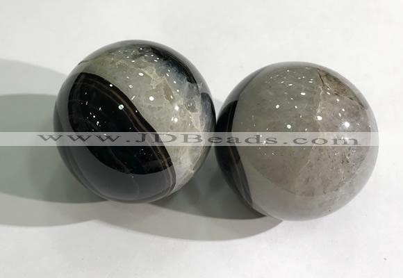 CDN1206 40mm round druzy agate decorations wholesale