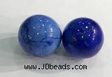 CDN1220 40mm round dyed white howlite decorations wholesale