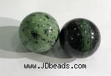 CDN1238 40mm round ruby zoisite decorations wholesale