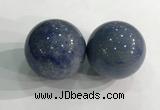 CDN1247 40mm round blue aventurine decorations wholesale