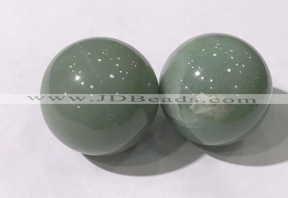 CDN1248 40mm round green aventurine decorations wholesale