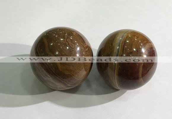 CDN1264 40mm round jasper decorations wholesale