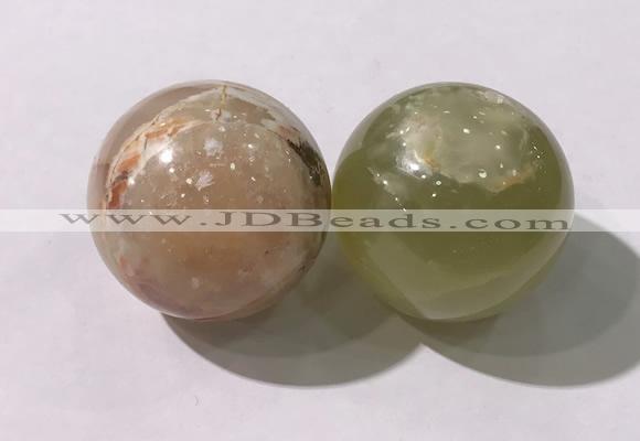 CDN1266 40mm round Afghanistan jade decorations wholesale