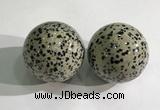 CDN1280 40mm round dalmatian jasper decorations wholesale