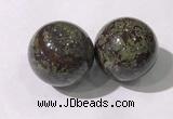 CDN1288 40mm round dragon blood jasper decorations wholesale