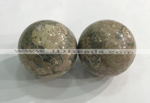 CDN1302 40mm round jasper decorations wholesale