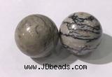 CDN1305 40mm round jasper decorations wholesale