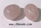 CDN1332 35*45mm egg-shaped rose quartz decorations wholesale