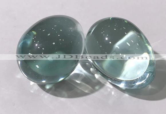 CDN1340 35*45mm egg-shaped glass decorations wholesale