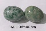 CDN1354 35*45mm egg-shaped Qinghai jade decorations wholesale