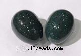 CDN1388 35*45mm egg-shaped blood jasper decorations wholesale