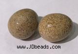 CDN1392 35*45mm egg-shaped jasper decorations wholesale