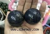 CDN15 40mm round pyrite gemstone decorations wholesale