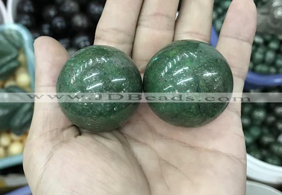 CDN18 35mm round pyrite gemstone decorations wholesale