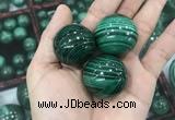 CDN22 30mm round natural malachite gemstone decorations