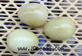 CDN313 30*40mm egg-shaped yellow jade decorations wholesale