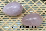 CDN331 35*50mm egg-shaped rose quartz decorations wholesale