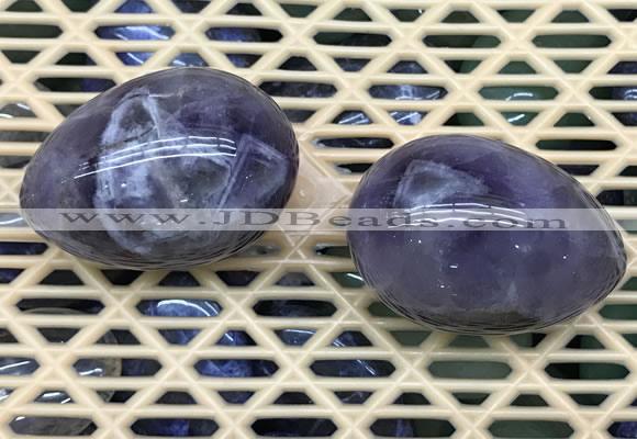 CDN332 35*50mm egg-shaped amethyst decorations wholesale