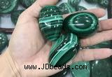 CDN37 25*40mm - 30*45mm egg-shaped natural malachite decorations