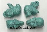 CDN383 20*40*30mm elephant imitation turquoise decorations wholesale