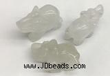 CDN402 25*50*35mm elephant white jade decorations wholesale