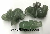 CDN419 25*50*35mm elephant green aventurine decorations wholesale