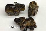 CDN420 25*50*35mm elephant yellow tiger eye decorations wholesale