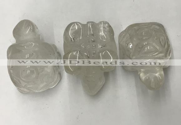 CDN430 28*45*22mm turtle white crystal decorations wholesale