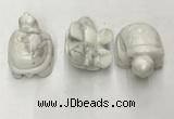 CDN434 28*45*22mm turtle white howlite decorations wholesale