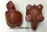 CDN462 38*55*28mm turtle red jasper decorations wholesale