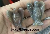 CDN476 30*40mm angel Indian agate decorations wholesale