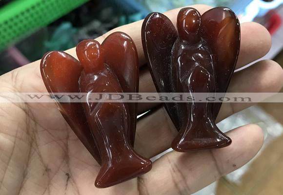 CDN499 35*50mm angel red agate decorations wholesale