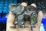 CDN517 33*65*45mm elephant dragon blood jasper decorations wholesale