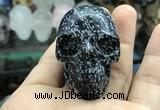 CDN555 35*50*40mm skull snowflake obsidian decorations wholesale