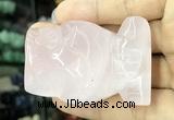 CDN571 35*50mm owl rose quartz decorations wholesale