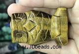 CDN579 35*50mm owl yellow tiger eye decorations wholesale