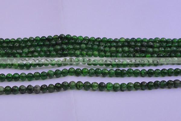 CDP02 15.5 inches 4mm round A- grade diopside gemstone beads