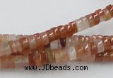 CDQ03 15.5 inches 3*6mm rondelle natural red quartz beads wholesale