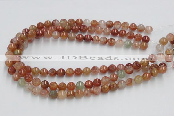 CDQ12 15.5 inches 8mm round natural red quartz beads wholesale