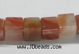 CDQ37 15.5 inches 12*12mm cube natural red quartz beads wholesale