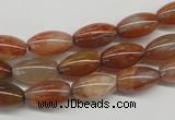 CDQ43 15.5 inches 7*13mm rice natural red quartz beads wholesale