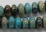 CDS09 16 inches 7*14mm rondelle dyed serpentine jasper beads wholesale