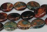 CDS207 15.5 inches 12*16mm oval dyed serpentine jasper beads