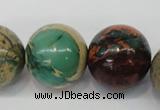 CDS28 15.5 inches 20mm round dyed serpentine jasper beads