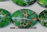 CDT186 15.5 inches 22*30mm oval dyed aqua terra jasper beads