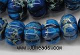 CDT295 15.5 inches 13*18mm pumpkin dyed aqua terra jasper beads