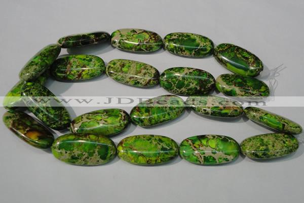 CDT942 15.5 inches 30*40mm oval dyed aqua terra jasper beads