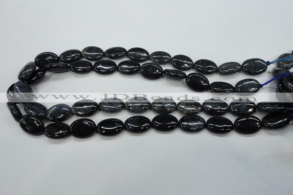 CDU08 15.5 inches 13*18mm oval natural blue dumortierite beads